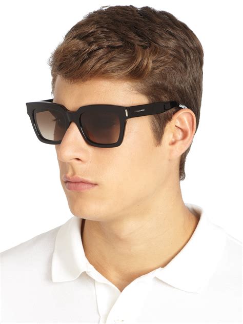 square black thick designer mens sunglasses